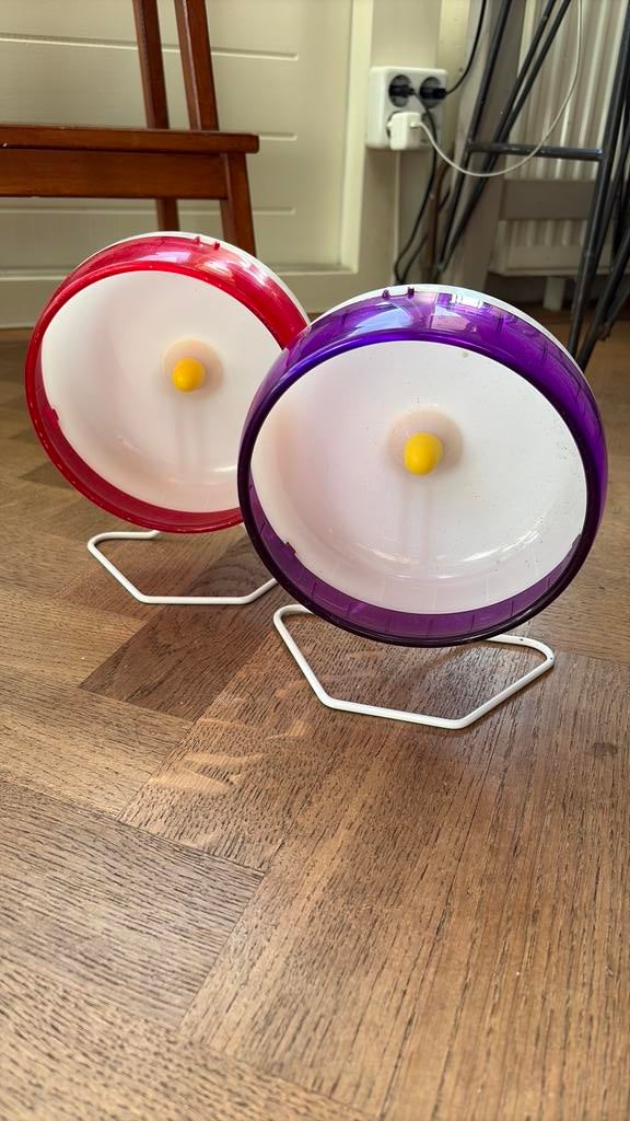 Hamster looprad silent spinner 2x, Dieren en Toebehoren, Ophalen, Zo goed als nieuw, Loopwiel of Rad