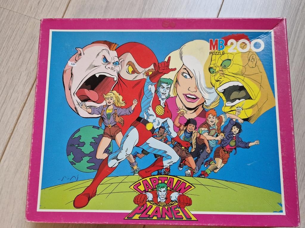 1991 captain planet puzzel puzzle and the planeteers 200, Ophalen of Verzenden