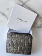 LIEBESKIND CONNY ECHT LEREN CROCO LEER COMPACTE PORTEMONNEE, Overige merken, Ophalen of Verzenden, Zo goed als nieuw, Grijs