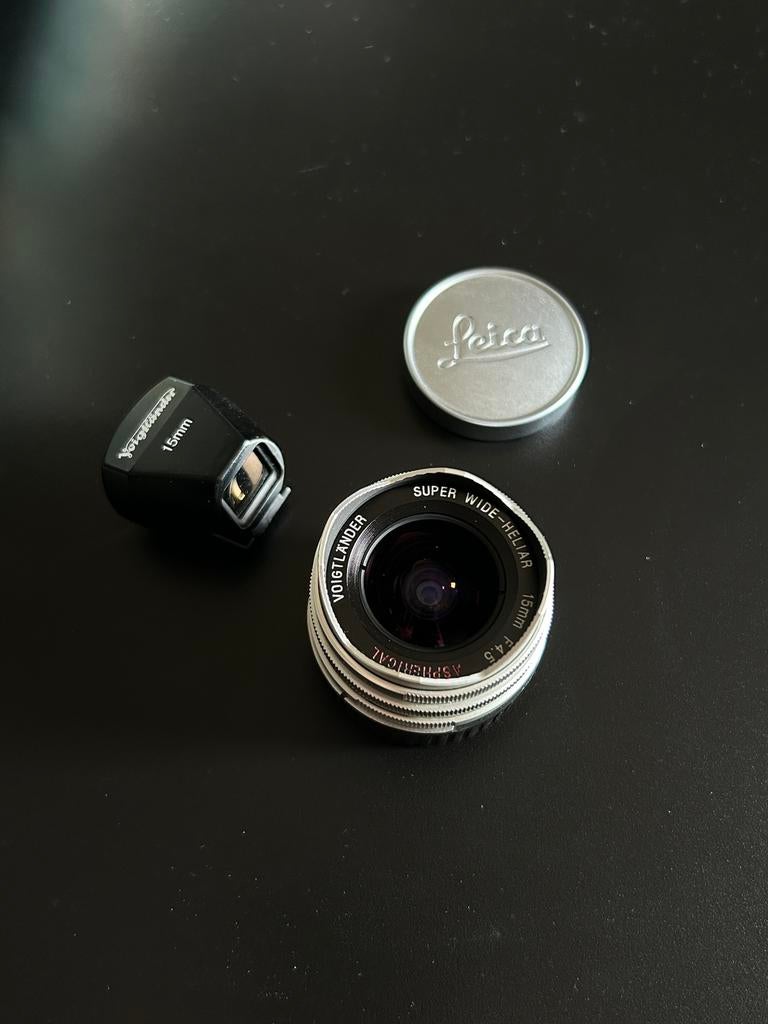 Voigtländer Super WideHeliar 15mmf/4.5 Aspherical II leica M, Ophalen of Verzenden, Zo goed als nieuw, Groothoeklens