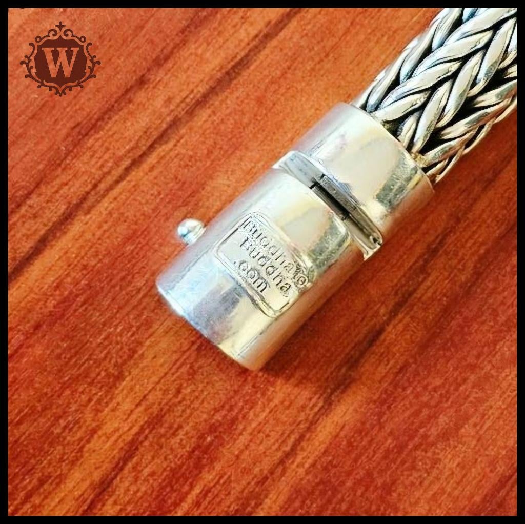 ELLEN XL maat F   UNIEK EXEMPLAAR   Buddha to Buddha armband, Ophalen of Verzenden, Zo goed als nieuw, Zilver, Zilver