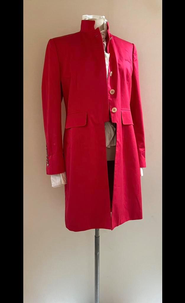 Pauw 3 lange blazer jas framboos rood, Kleding | Dames, Jassen | Zomer, Zo goed als nieuw, Maat 38/40 (M), Rood, Verzenden