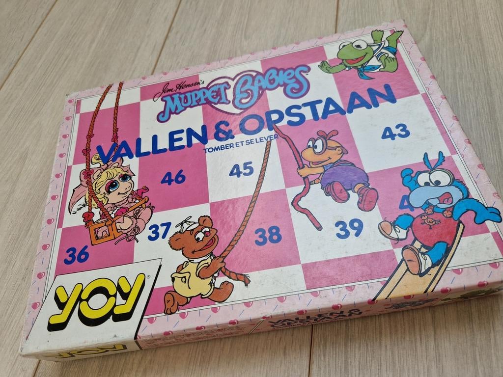 1984 the muppet babies bordspel vallen & opstaan jim henson, Ophalen of Verzenden