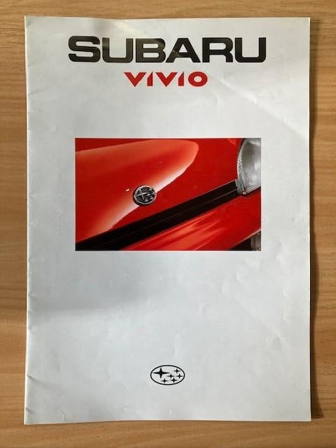 Autobrochure/Autofolder: Subaru   Vivio   NL, Ophalen of Verzenden, Zo goed als nieuw, Overige merken
