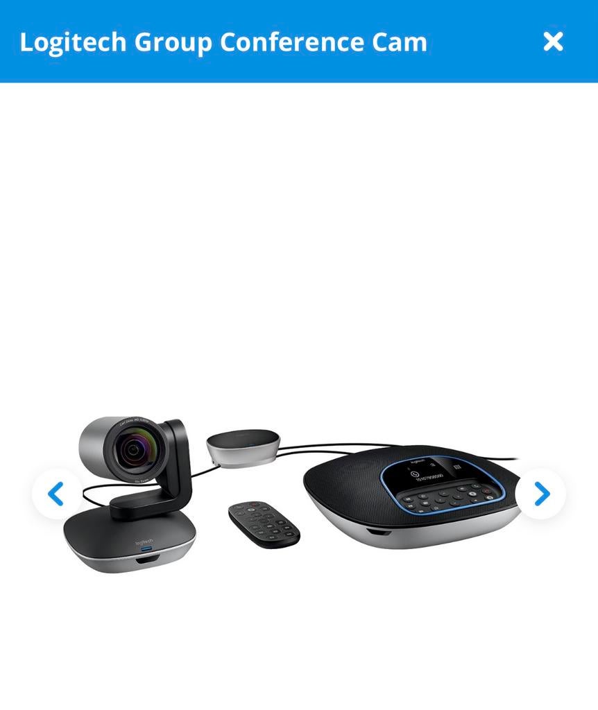 Logitech Group Conference Cam 1080p, Overige merken, Full HD, Overige soorten, Zo goed als nieuw