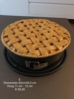 Brocante sier appeltaarten in bakblik. Extra groot!!!, Ophalen, Nieuw, Taarten, Bakvorm