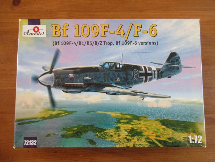 Messerschmitt Bf109 F-4/F-6 (Amodel 1/72), Hobby en Vrije tijd, Modelbouw | Vliegtuigen en Helikopters, Nieuw, Vliegtuig, 1:72 tot 1:144