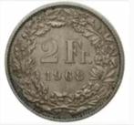 Zwitserland -2 Francs 1968, Verzenden, Overige landen, Losse munt
