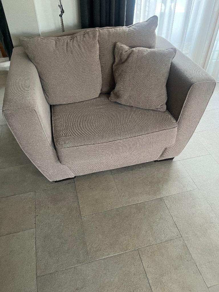 Loveseat zgan, Ophalen, 75 tot 100 cm, Zo goed als nieuw, 100 tot 125 cm