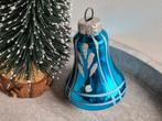 Vintage kerstbal klokje blauw 428, *, Gebruikt, *, Ophalen of Verzenden