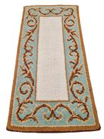 Handgemaakt vintage oosters wol Smyrna tapijt Retro 68x135cm, 100 tot 150 cm, Onbekend, Rechthoekig, Gebruikt