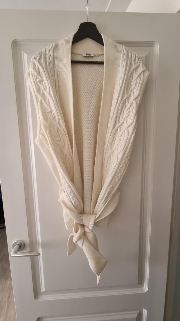 Gebreid gilet We Fashion maat 3XL met ceintuur, We Fashion, Ophalen of Verzenden, Zo goed als nieuw, Beige