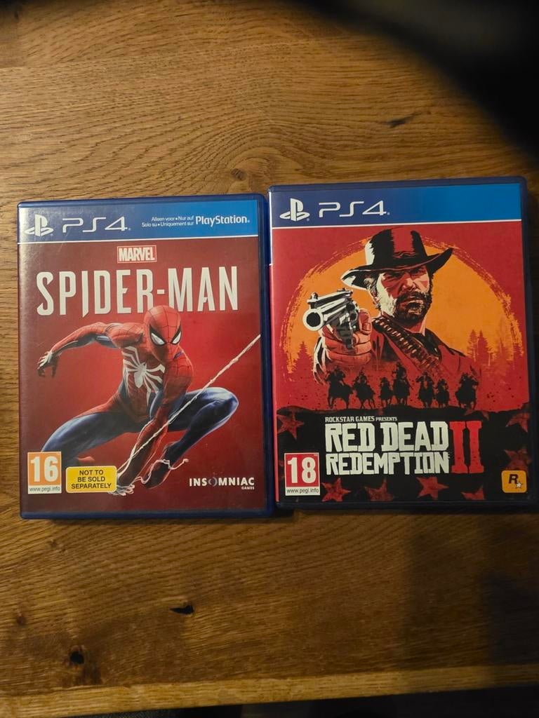 PS4 games: Spider-Man en Red Dead Redemption 2, Spelcomputers en Games, Games | Sony PlayStation 4, Ophalen of Verzenden