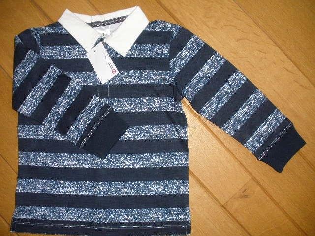 BOYS rugby t- shirt blauw streep maat 92 - nieuw -, Ophalen of Verzenden, Nieuw, Jongen, Shirt of Longsleeve