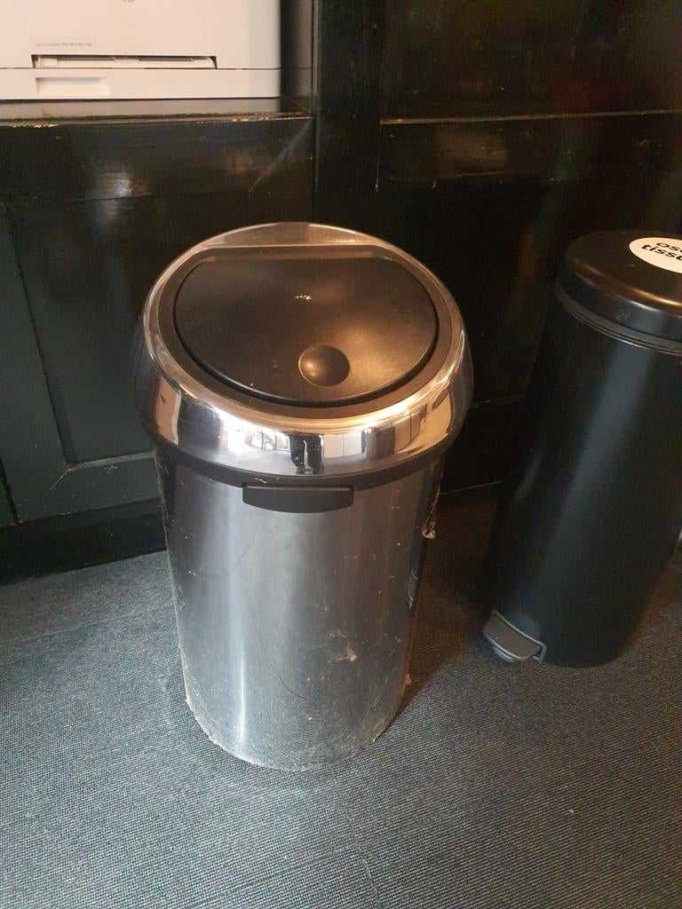Brabantia Prullenbak 40-50L - Gebruikt, Ophalen, Gebruikt, 40 liter of meer, Metaal