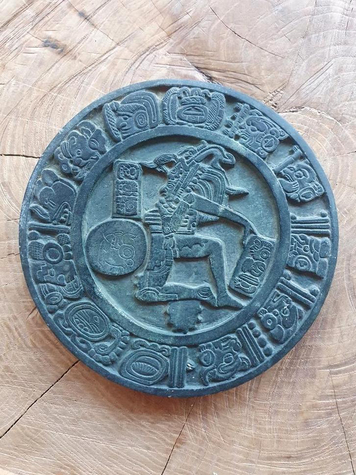 Oud Maya balspel Pelota scorebord 16 cm, Antiek en Kunst, Kunst | Niet-Westerse kunst, Ophalen of Verzenden