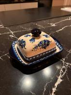Millena Boleslawiec Handgemaakte Botervloot - Blauw, Keramiek, Overige typen, Ophalen of Verzenden, Zo goed als nieuw