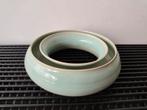 Sphinx Maastricht vintage zeegroene ringvaas keramiek 17 cm, Antiek en Kunst, Antiek | Vazen, Ophalen of Verzenden
