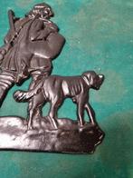 beeld jager met hond gietijzer, Ophalen of Verzenden