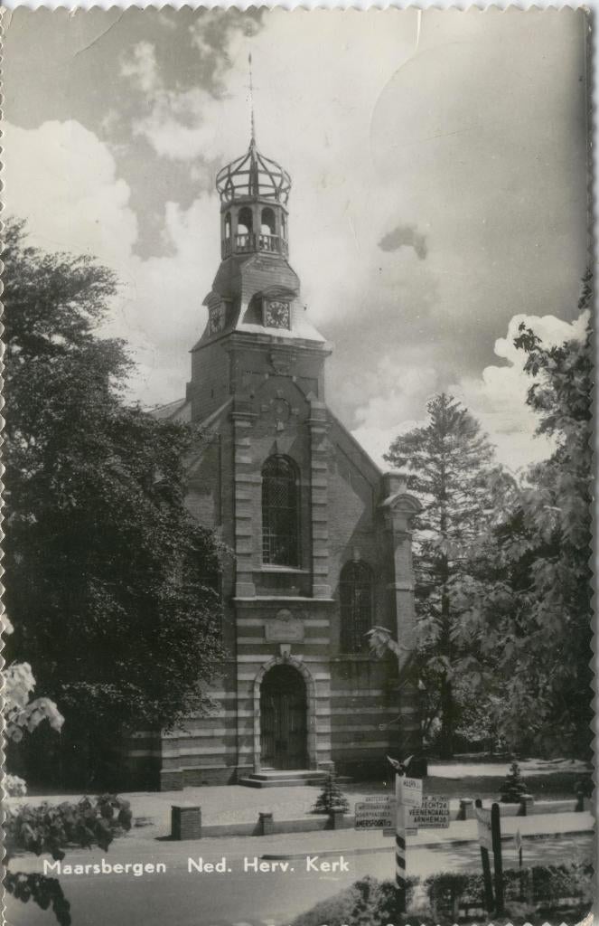 Maarsbergen Ned. Herv. Kerk, Verzamelen, Verzenden, 1940 tot 1960, Gelopen, Utrecht