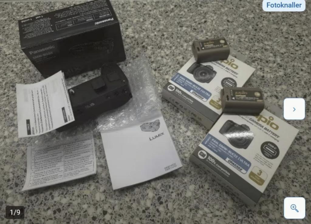 Combideal: 1 Panasonic Lumix Battery Grip + 2 Jupio Accu's, Ophalen of Verzenden, Nieuw