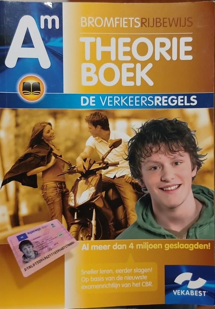 Bromfietsrijbewijs / Scooter Theorie Boek Vekabest + USB, Ophalen of Verzenden, Zo goed als nieuw, Algemeen