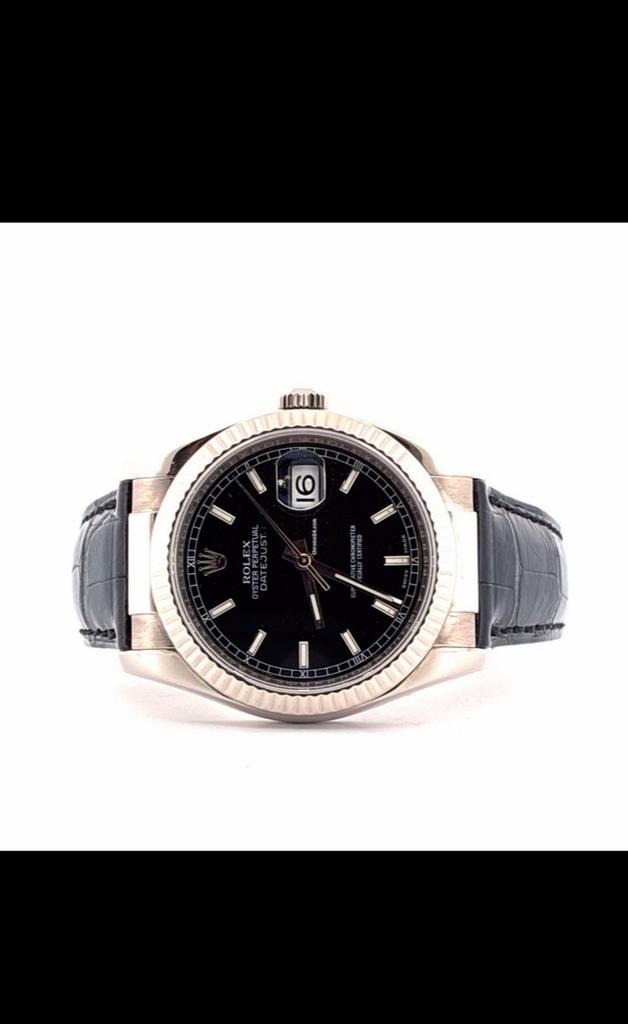 Rolex Datejust 36 – Ref. 116139 – 18K Witgoud – Full Set, Rolex, Polshorloge, Ophalen of Verzenden, Goud