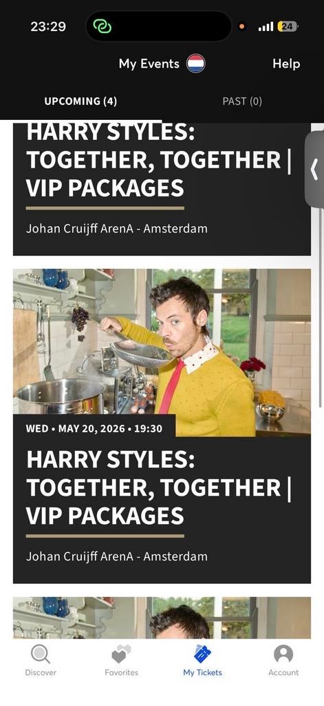 VIP package 20 mei front left GA early entry, Twee personen, Mei