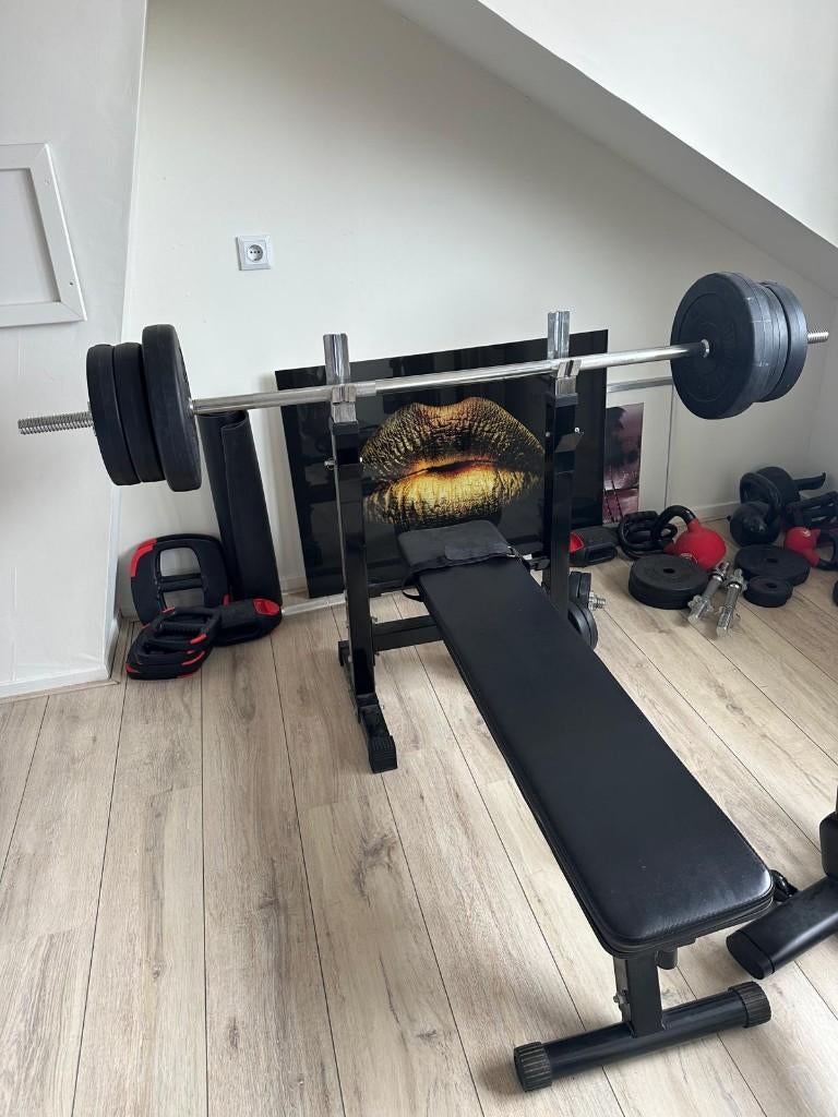 Complete Gorilla Sports Thuis-Gym Set!, Sport en Fitness, Fitnessmaterialen, Ophalen, Gebruikt, Borst, Overige typen