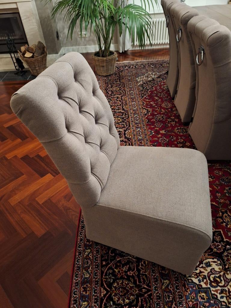 8 x Eetkamerstoelen van Urbansofa, Huis en Inrichting, Stoelen, Ophalen, Zo goed als nieuw, Stof, Vijf, Zes of meer stoelen