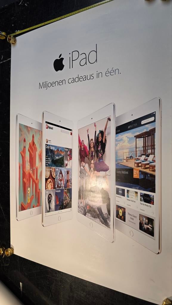 Apple iPad reclameposter, Ophalen of Verzenden, Apple