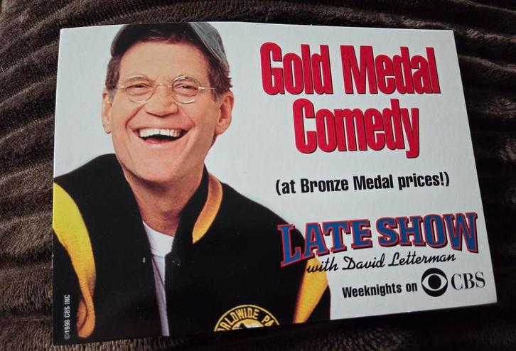 Late Show with David Letterman, Verzamelen, Ansichtkaarten | Themakaarten, Ongelopen, 1980 tot heden, Sterren en Beroemdheden