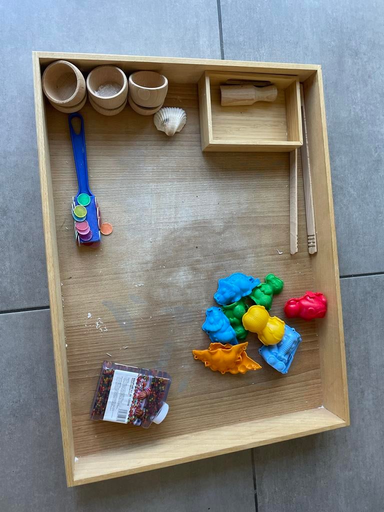 Grapat houten speelbak van beukenhout (45x65x7 cm), Ophalen, Gebruikt, Jongen of Meisje