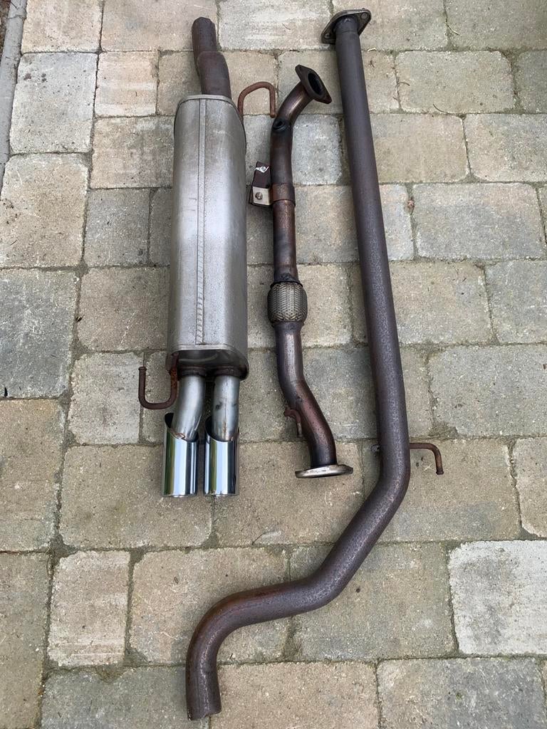 Abarth Punto Esseesse originele uitlaat 5743613 5743614, Auto-onderdelen, Ophalen, Gebruikt