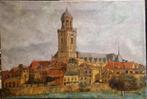 Schilderij stadsgezicht Deventer, Antiek en Kunst, Ophalen