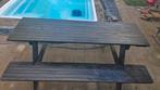 Zelfgemaakte picknicktafel van geïmpregneerd hout, Kinderpicknicktafel, Gebruikt, Ophalen of Verzenden, Rechthoekig