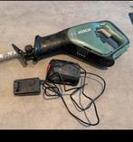 Bosch Reciprozaag met Accu en Oplader, Doe-het-zelf en Verbouw, Gereedschap | Zaagmachines, Gebruikt, Ophalen of Verzenden, Minder dan 600 watt