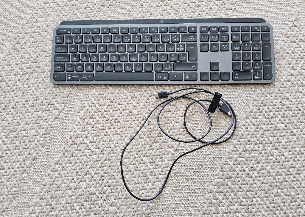 Logitech MX Keys S for Mac - Draadloos Toetsenbord - AZERTY, Ophalen, Azerty, Zo goed als nieuw, Draadloos