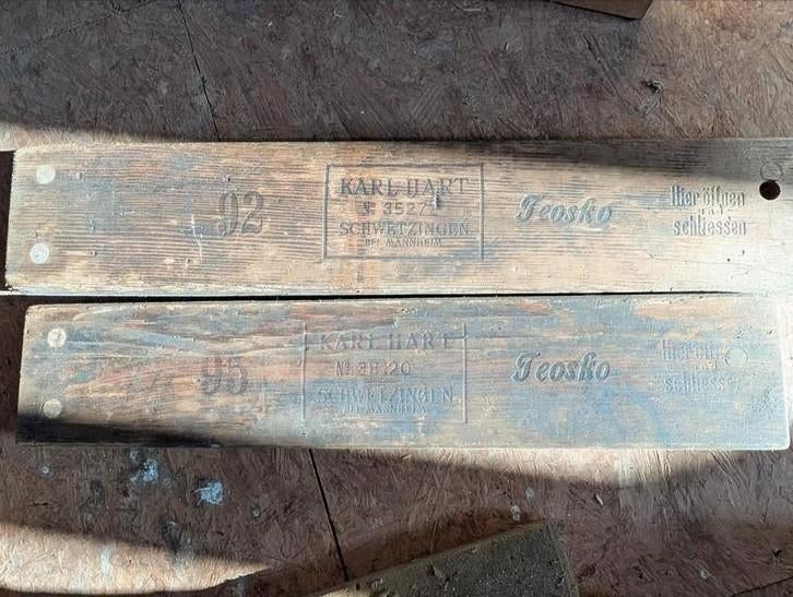 Vintage Karl Hart Sigarenmallen - Decoratieve Houten Planken, Antiek en Kunst, Ophalen