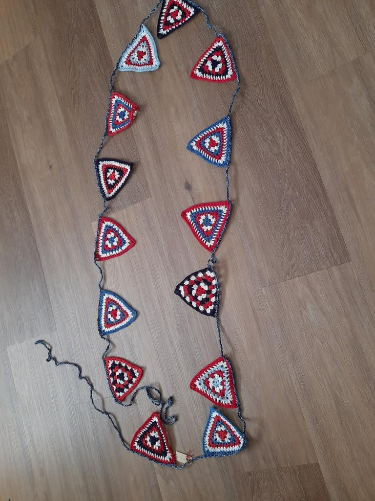 Rood, wit, blauw, slinger, Ophalen of Verzenden, Nieuw, Versiering, Geboorte of Huwelijk