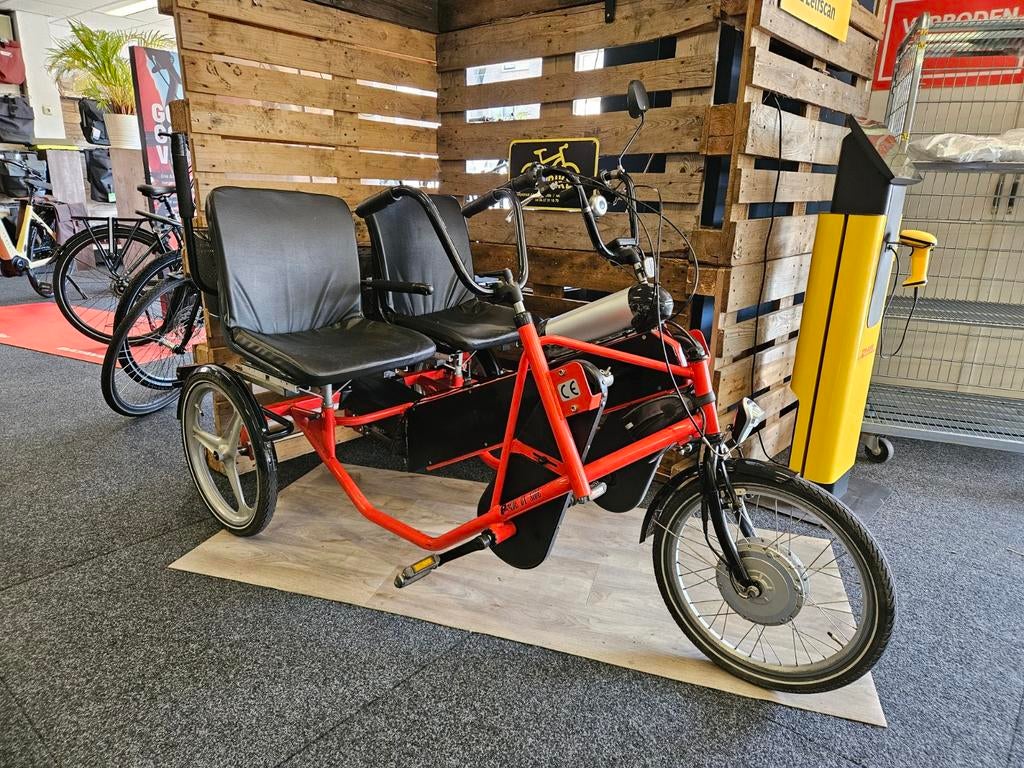 Side by Side 3-wieler elektrisch - Tandemfiets, Fietsen en Brommers, Fietsen | Driewielfietsen, Gebruikt, Side, Side, Side