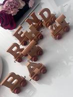 Houten treinletters, Ophalen of Verzenden, Zo goed als nieuw