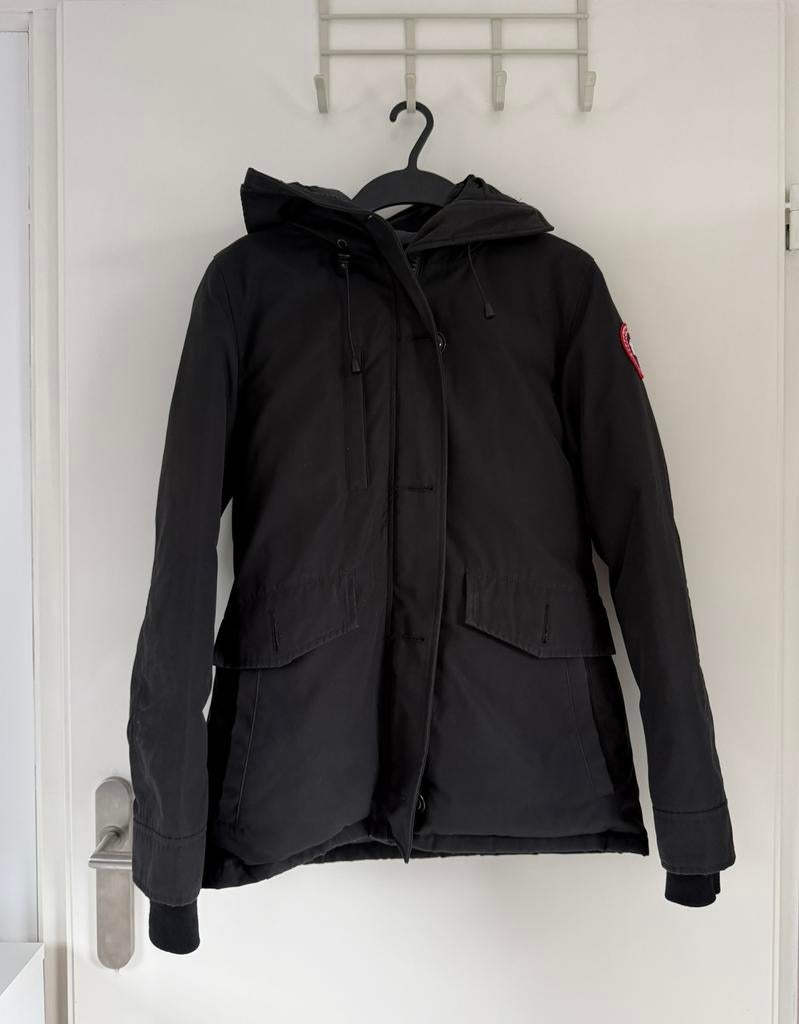 Canada Goose rideau parka black maat s, Ophalen, Zo goed als nieuw, Maat 36 (S), Zwart
