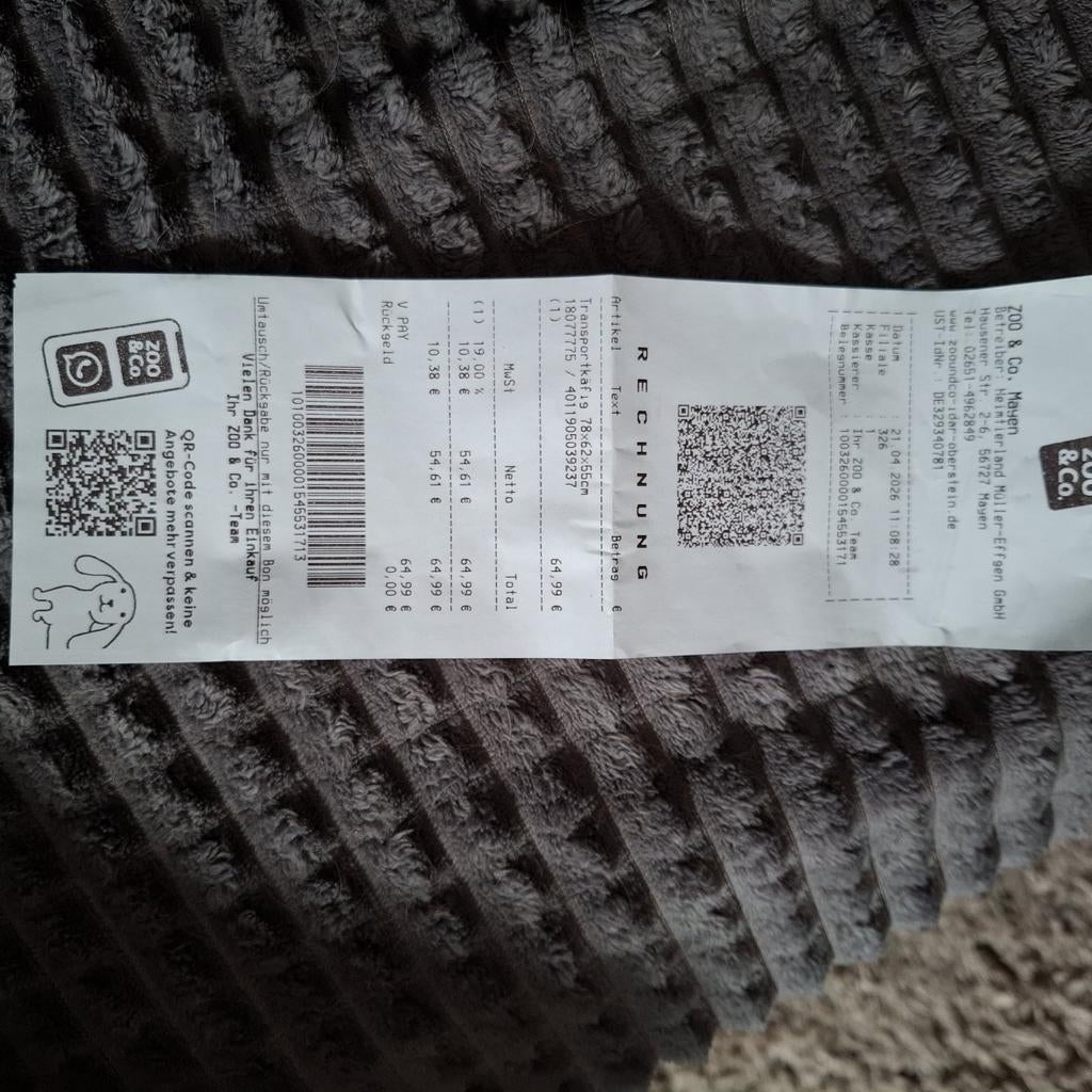 Honden bench 76 lang  
54 breed
63 hoog, Ophalen, Nieuw