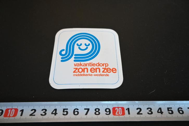 sticker België vakantiedorp ZON en Zee Middelkerke Westende, Hobby en Vrije tijd, Stickers en Plaatjes, Zo goed als nieuw, Sticker
