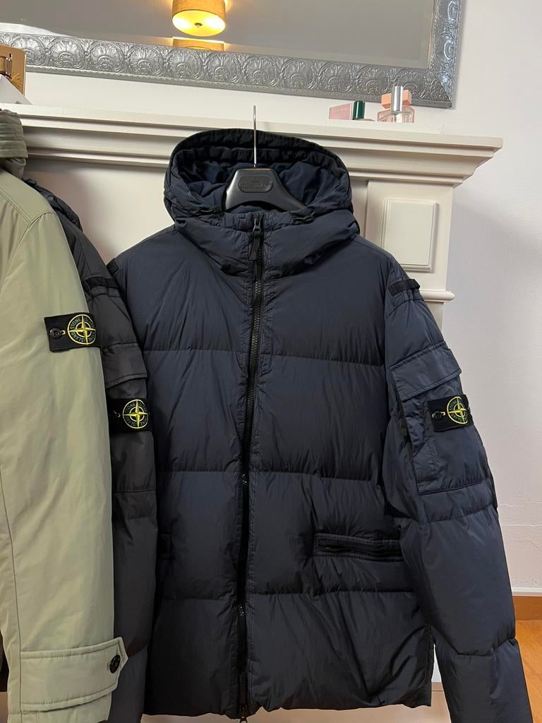 Stone Island | Garment Dyed R-NY Down | Dark Navy | Size XXL, Ophalen of Verzenden, Zo goed als nieuw, Maat 56/58 (XL), Blauw