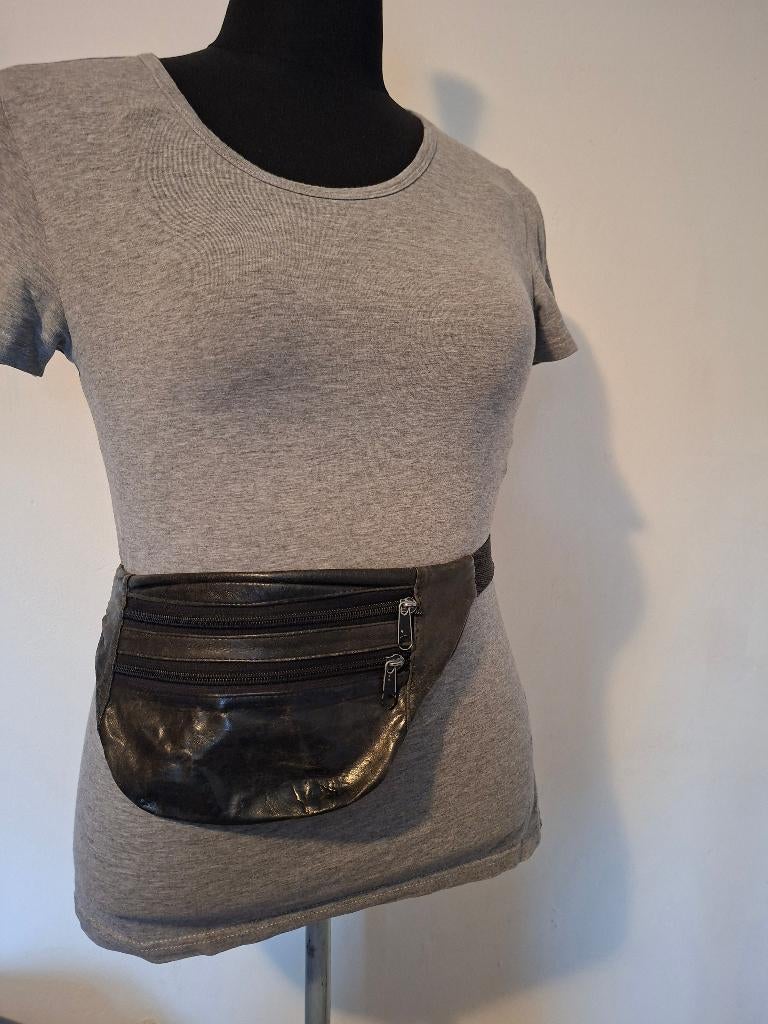 Leren heuptas zwart vintage look verstelbare riem, Anneonline, Steenbergen, Gebruikt, Shop@wesell4u.nl