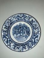 Delfts blauw wandbord Societe Ceramique Maastricht 23 cm, Ophalen of Verzenden