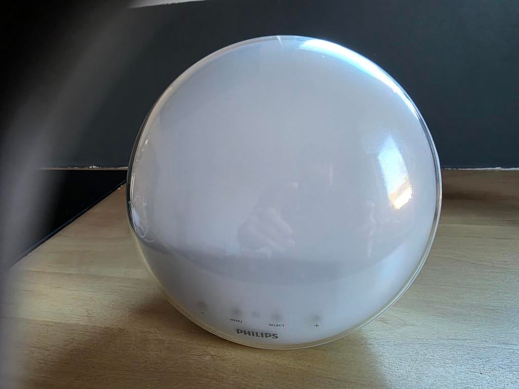 Philips HF3520 Wake-up Light - Natuurlijk wakker worden, Witgoed en Apparatuur, Wekkers, Ophalen of Verzenden, Gebruikt, Digitaal