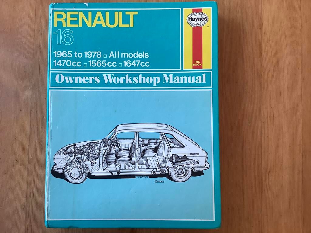 Werkplaatshandboek Renault 16, Auto diversen, Handleidingen en Instructieboekjes, Ophalen of Verzenden